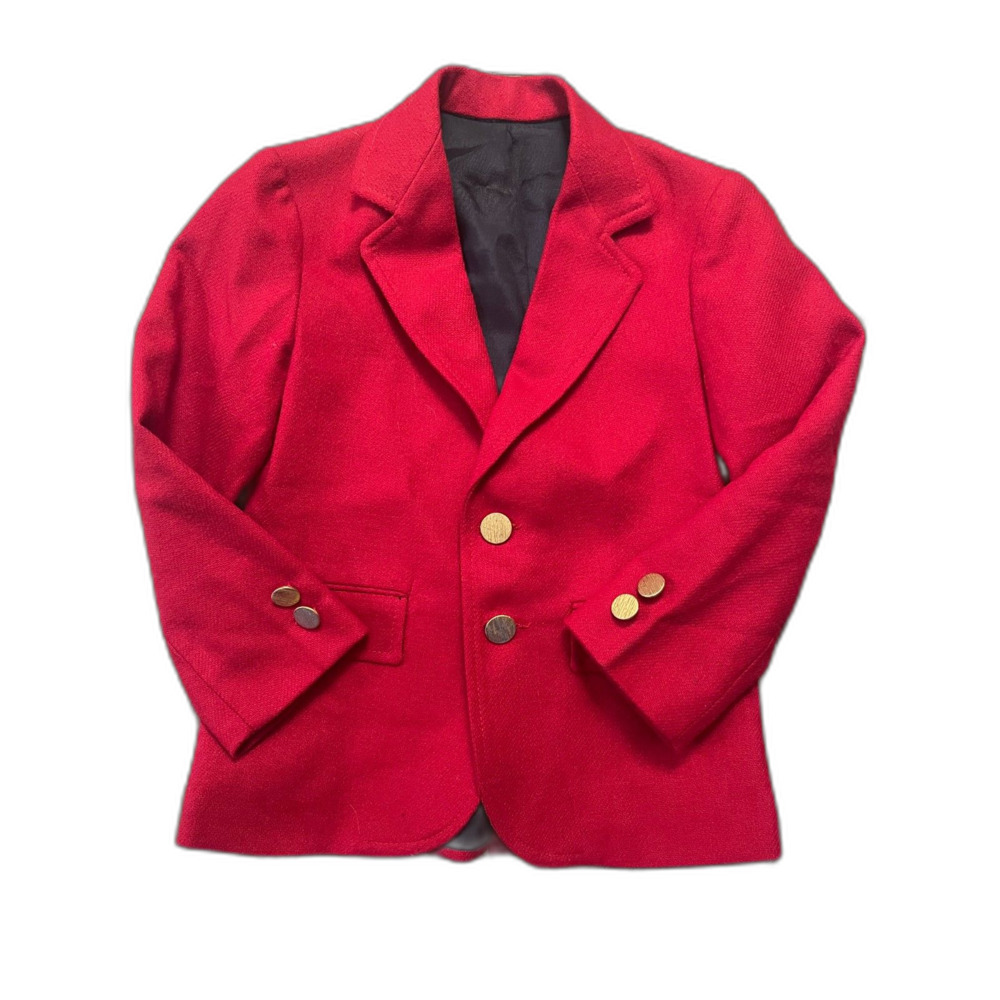 IMP Red Boys Blazer Jacket Suit Christmas Winter Holiday
